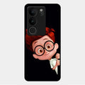 Cartoon Boy Glossy Metal Case Cover For Vivo V29 5G