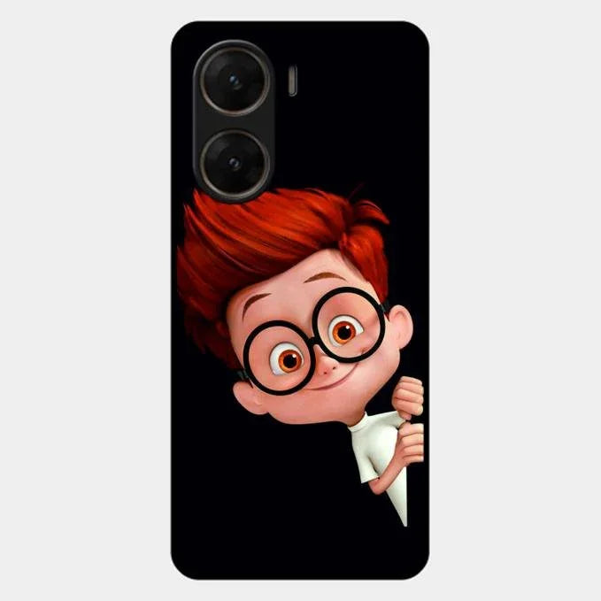 Cartoon Boy Glossy Metal Case Cover For Vivo V29E 5G