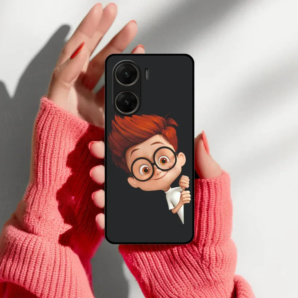 Cartoon Boy Glossy Metal Case Cover For Vivo - ShopOnCliQ