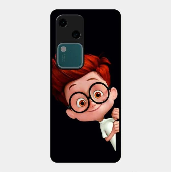 Cartoon Boy Glossy Metal Case Cover For Vivo V30 5G
