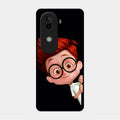 Cartoon Boy Glossy Metal Case Cover For Vivo V40E 5G