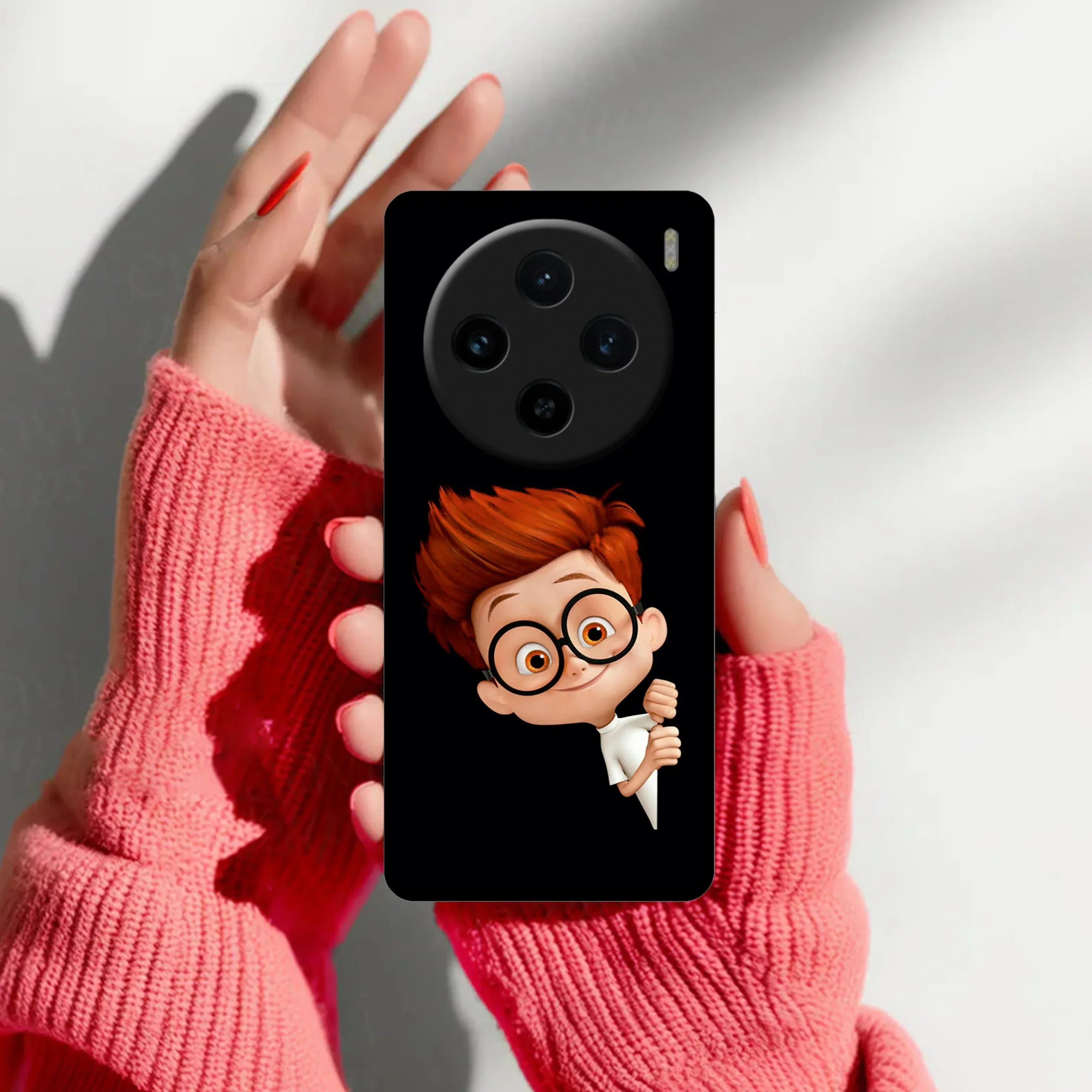 Cartoon Boy Glossy Metal Case Cover For Vivo - ShopOnCliQ