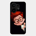Cartoon Boy Glossy Metal Case Cover For Vivo X200 Fe 5G