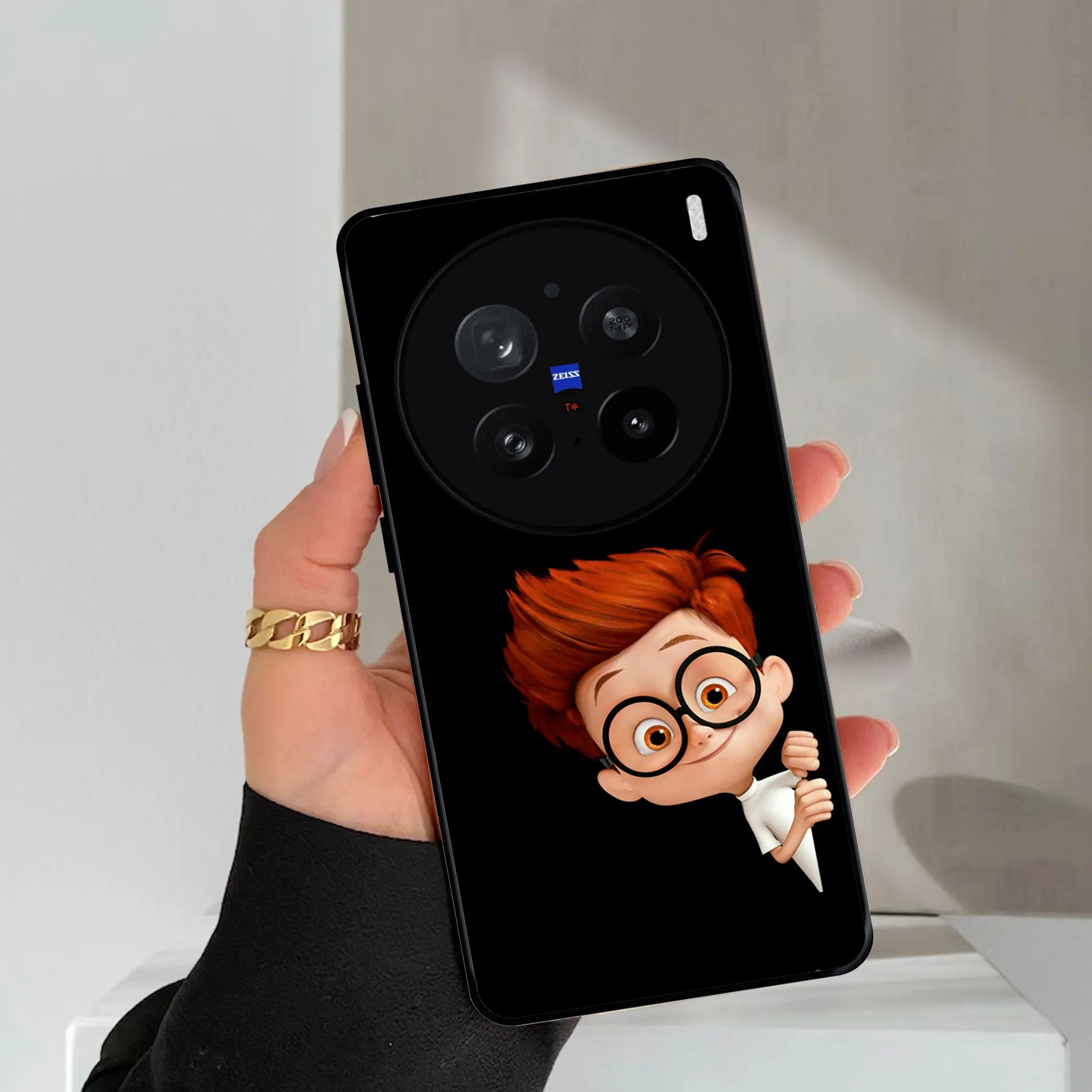 Cartoon Boy Glossy Metal Case Cover For Vivo - ShopOnCliQ