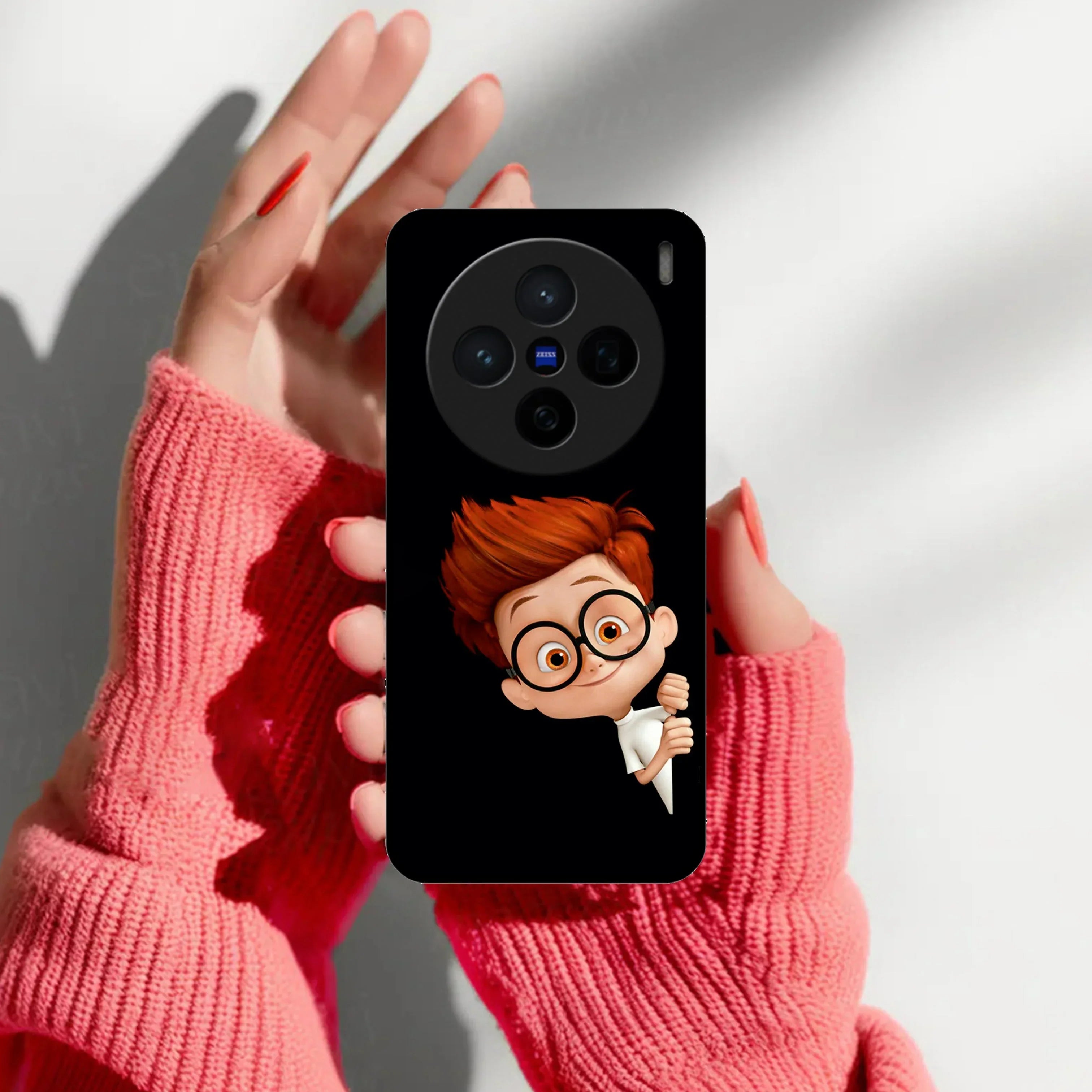 Cartoon Boy Glossy Metal Case Cover For Vivo - ShopOnCliQ