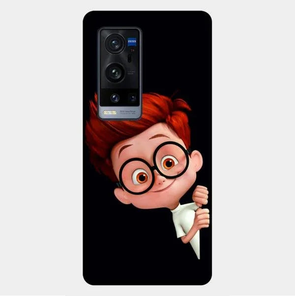 Cartoon Boy Glossy Metal Case Cover For Vivo X60 Pro Plus 5G
