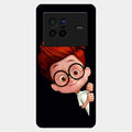 Cartoon Boy Glossy Metal Case Cover For Vivo X80 5G