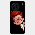Cartoon Boy Glossy Metal Case Cover For Vivo X90 5G