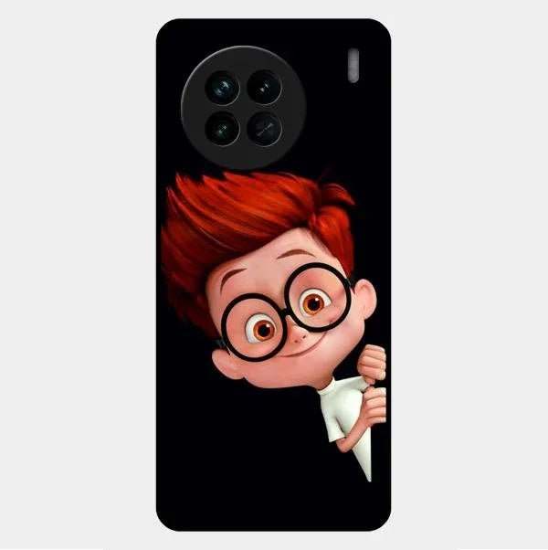 Cartoon Boy Glossy Metal Case Cover For Vivo X90 5G