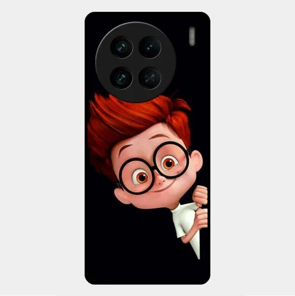 Cartoon Boy Glossy Metal Case Cover For Vivo X90 Pro 5G