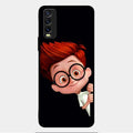 Cartoon Boy Glossy Metal Case Cover For Vivo Y12G