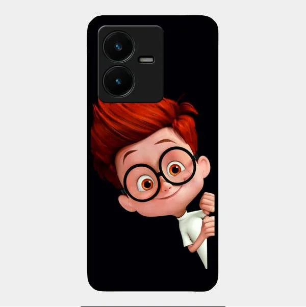 Cartoon Boy Glossy Metal Case Cover For Vivo Y22
