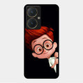 Cartoon Boy Glossy Metal Case Cover For Vivo Y27