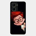 Cartoon Boy Glossy Metal Case Cover For Vivo Y56 5G
