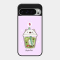Cartoon Matcha Tea We Bare Bears Glossy Metal Case Cover For Google Pixel 9 Pro Xl