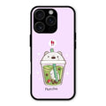 Cartoon Matcha Tea We Bare Bears Glossy Metal Case Cover For iPhone 16 Pro Max