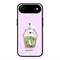 Cartoon Matcha Tea We Bare Bears Glossy Metal Case Cover For iPhone Air