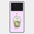 Cartoon Matcha Tea We Bare Bears Glossy Metal Case Cover For Iqoo 9 Pro 5G