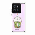 Cartoon Matcha Tea We Bare Bears Glossy Metal Case Cover For Motorola Edge 50