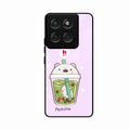 Cartoon Matcha Tea We Bare Bears Glossy Metal Case Cover For Motorola Edge 60 Fusion 5G