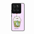 Cartoon Matcha Tea We Bare Bears Glossy Metal Case Cover For Motorola Edge 60 Pro 5G