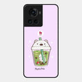 Cartoon Matcha Tea We Bare Bears Glossy Metal Case Cover For Oneplus 10R 5G