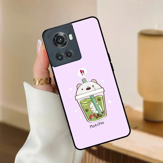 Cartoon Matcha Tea We Bare Bears Glossy Metal Case Cover For OnePlus - ShopOnCliQ
