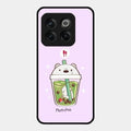 Cartoon Matcha Tea We Bare Bears Glossy Metal Case Cover For Oneplus 10T 5G