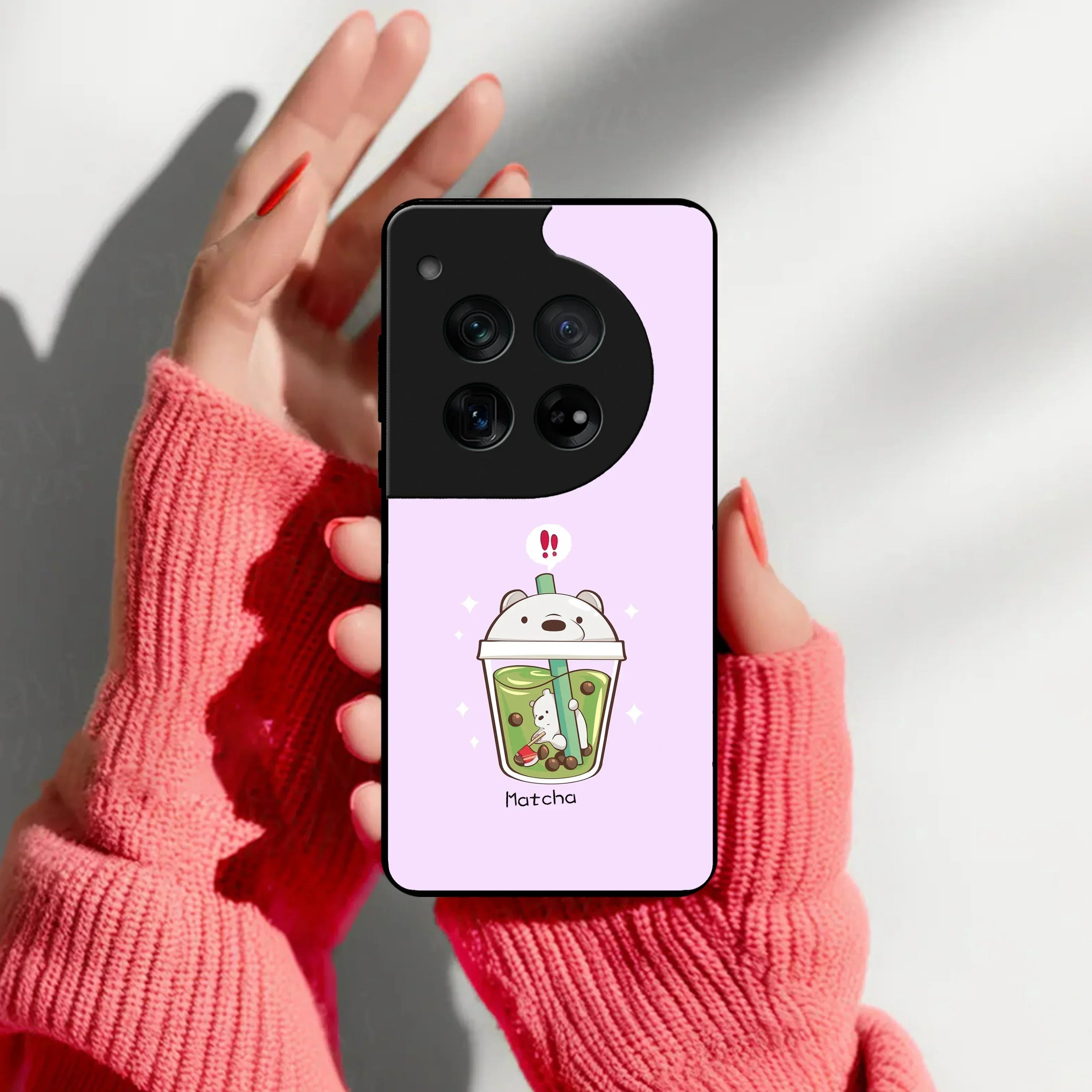 Cartoon Matcha Tea We Bare Bears Glossy Metal Case Cover For OnePlus - ShopOnCliQ