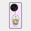 Cartoon Matcha Tea We Bare Bears Glossy Metal Case Cover For Oneplus 13R 5G