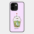 Cartoon Matcha Tea We Bare Bears Glossy Metal Case Cover For Oneplus 13S 5G