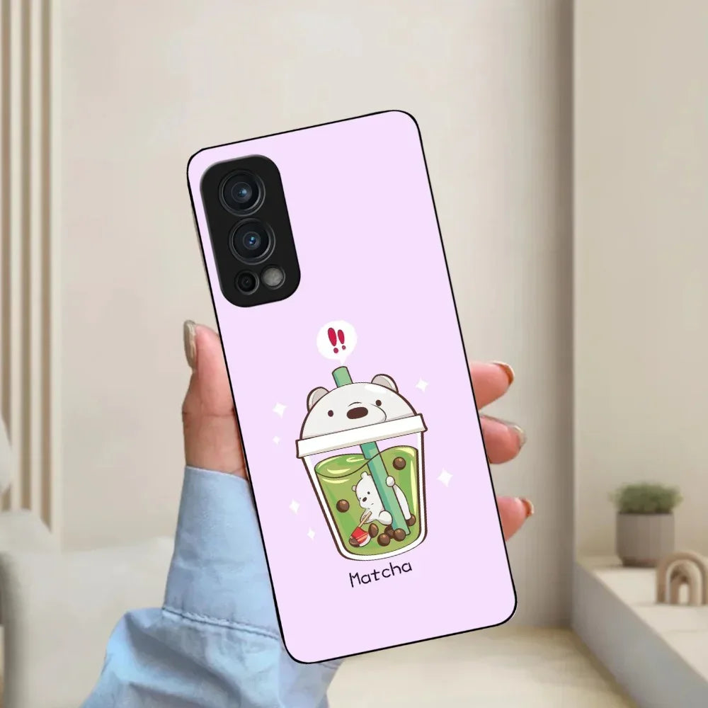 Cartoon Matcha Tea We Bare Bears Glossy Metal Case Cover For OnePlus - ShopOnCliQ