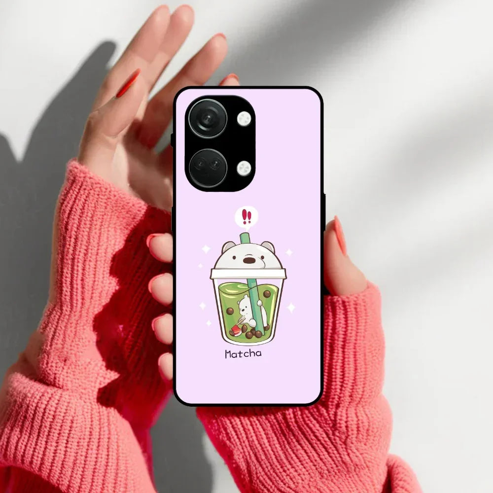 Cartoon Matcha Tea We Bare Bears Glossy Metal Case Cover For OnePlus - ShopOnCliQ
