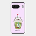 Cartoon Matcha Tea We Bare Bears Glossy Metal Case Cover For Oneplus Nord 4 5G