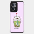 Cartoon Matcha Tea We Bare Bears Glossy Metal Case Cover For Oneplus Nord Ce 2 5G