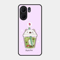 Cartoon Matcha Tea We Bare Bears Glossy Metal Case Cover For Oppo A5X 5G