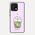 Cartoon Matcha Tea We Bare Bears Glossy Metal Case Cover For Oppo F31 5G