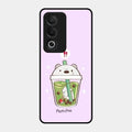 Cartoon Matcha Tea We Bare Bears Glossy Metal Case Cover For Oppo K12X 5G