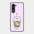 Cartoon Matcha Tea We Bare Bears Glossy Metal Case Cover For Oppo K13X 5G