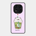 Cartoon Matcha Tea We Bare Bears Glossy Metal Case Cover For Poco X7 5G