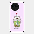 Cartoon Matcha Tea We Bare Bears Glossy Metal Case Cover For Realme 11 5G