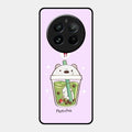 Cartoon Matcha Tea We Bare Bears Glossy Metal Case Cover For Realme 12 Pro Plus 5G