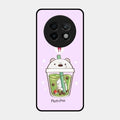 Cartoon Matcha Tea We Bare Bears Glossy Metal Case Cover For Realme 13 Plus 5G