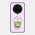 Cartoon Matcha Tea We Bare Bears Glossy Metal Case Cover For Realme 14 Pro 5G