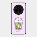 Cartoon Matcha Tea We Bare Bears Glossy Metal Case Cover For Realme 14 Pro Plus 5G