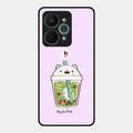 Cartoon Matcha Tea We Bare Bears Glossy Metal Case Cover For Realme 15 Pro 5G