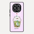 Cartoon Matcha Tea We Bare Bears Glossy Metal Case Cover For Redmi Note 15 5G