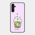 Cartoon Matcha Tea We Bare Bears Glossy Metal Case Cover For Samsung Galaxy A16 5G