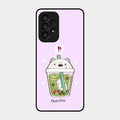 Cartoon Matcha Tea We Bare Bears Glossy Metal Case Cover For Samsung Galaxy A53 5G