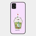 Cartoon Matcha Tea We Bare Bears Glossy Metal Case Cover For Samsung Galaxy F14 5G